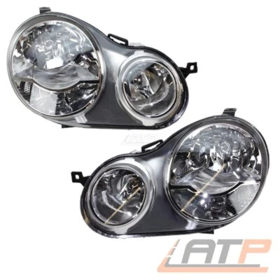2x SCHEINWERFER H7/H1 HALOGEN SET VORNE LINKS + RECHTS FÜR VW POLO 9N 01-05 - Bild 1 von 3