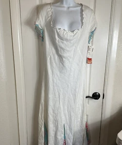 Sangria Women Dress Size 14 White with flowers NWT - Picture 1 of 12
