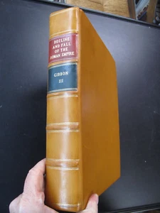 Vol III ONLY  1781 History Decline Fall Roman Empire Gibbon Modern Calf Foldout - Imagen 1 de 12