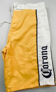 Corona Extra Mens Shorts Swimwear Yellow White Corona Embroidered On Size L - Picture 1 of 10