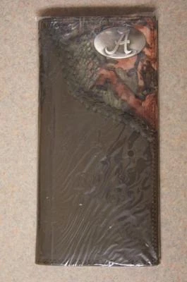 ZEP-PRO Alabama Crimson Tide Roper Leather Fence Row Camo Wallet NO BOX new RTR - Image 1 of 3
