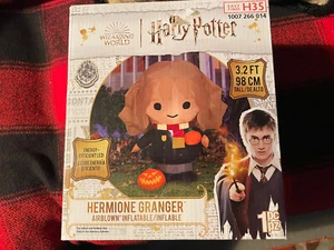 HALLOWEEN HARRY POTTER HERMIONE GRANGER 3.2’ TALL AIRBLOWN INFLATABLE LED H35 - Picture 1 of 8