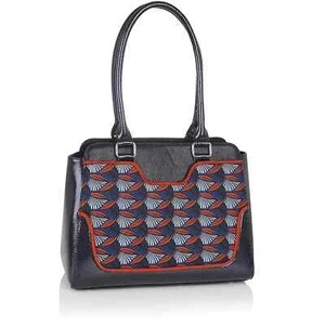 RUBY SHOO TUNIS BLUE/ORANGE HANDBAG - Picture 1 of 1