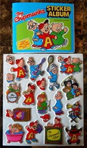 The Chipmunks Puffy Stickers Book, Vintage de la década de 1980, fechado en 1984 - Imagen 1 de 1