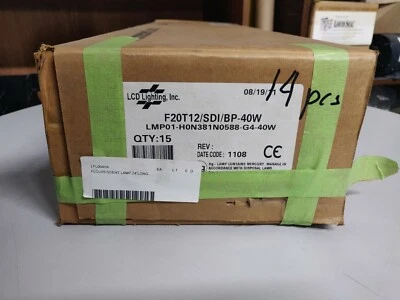 14 Pack F20T12/SDI/BP-40W 40W Lamp Fluorescent Light Bulbs Super Diazo - Image 1 of 3