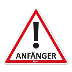 Auto-Magnet-Schild Anfänger I 12,6 x 11 cm Vorsicht Achtung Fahranfäng I hin_291 - Bild 1 von 5