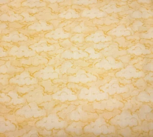 18" Baby Zoo Crew Helz Cuppleditch Quilting Treasures Soft Yellow Clouds Sky - Picture 1 of 3