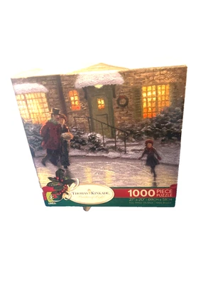 Rompecabezas Thomas Kinkade 2008 Skaters Pond 1000 piezas nuevo/sellado Foto 1 de 4