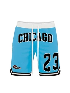 Mens Basketball Shorts Chicago Lebron Casual Lightweight Sports Short - Picture 1 of 47