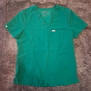 Figs Womens Scrub Top Green Small - Picture 1 of 3