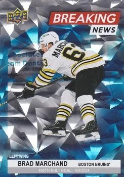 2024-25 Upper Deck #BN-5 Brad Marchand Breaking News - Image 1 of 2