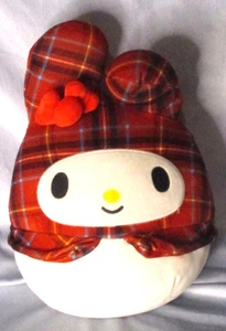 Sanrio Hello Kitty My Melody Holiday Red Plaid Original Squishmallow 8" Plush - Picture 1 of 5