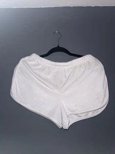 Juicy Couture weiße Velours Glitzer Shorts Größe Medium Damen - Bild 1 von 3