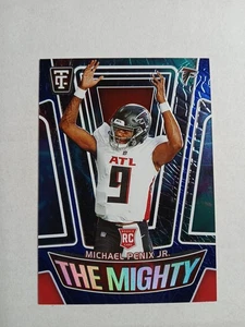 2024 Panini Totally Certified The Mighty Michael Penix Jr. #24 Mirror Blue /199 - Picture 1 of 2