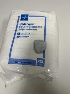 Medline XXL Ultra Adult Incontinence Underwear Pull Up (4 - 12 Count Packs) Foto 1 de 4