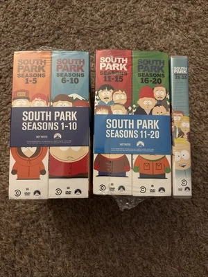 SOUTH PARK: COMPLETE SERIES- SEASONS 1-25, DVD SEALED REGION 1 (Perfect Cond) Foto 1 de 4