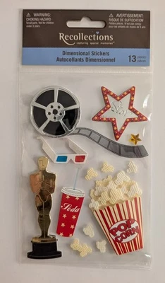 RARE Movie Night Scrapbooking Stickers By Recollections - Image 1 of 3