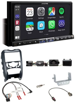 Alpine 2DIN DAB USB Lenkrad Bluetooth Autoradio für Mini Cooper 06-14 Parksensor - Bild 1 von 4