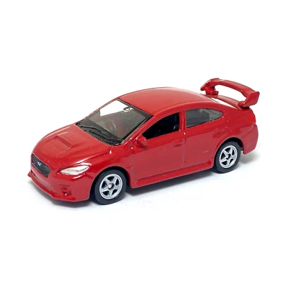 Subaru WRX STi VA Sedan Red Welly 1:60 1:64 Series Scale Toy Car 52344 - Image 1 of 4