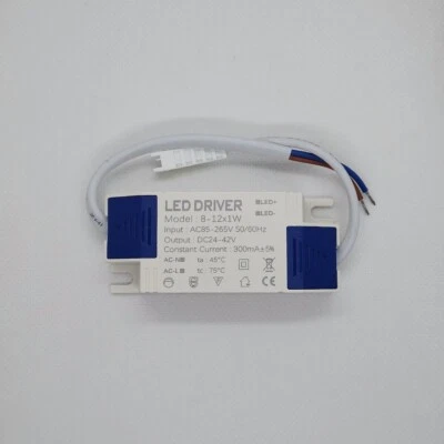 AC LED Driver +Shell 8~12x1W 300mA Power Supply f Lamp Light Bulb 8W 9W 10W 12W - Image 1 of 4