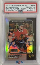 2019 BUYBACK Alex Debrincat #1/1 PSA 10 AUTO RC OPC PLATINUM RAINBOW FOIL 2017