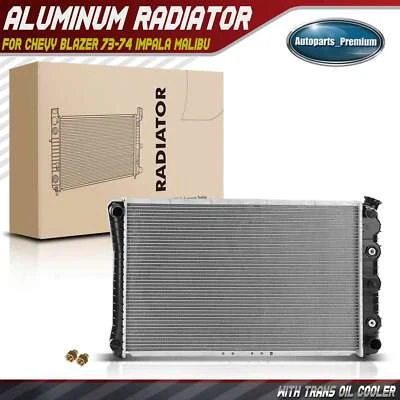 Aluminum Radiator for Chevy C10 C20 C30 G10 G20 G30 K10 K20 Oldsmobile Cutlass - Image 1 of 4