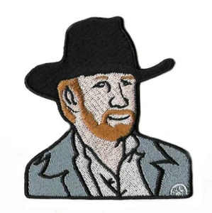 Chuck Norris Patch New Iron-on Badge Blood Fist Martial Arts Walker Texas Ranger - Picture 1 of 3