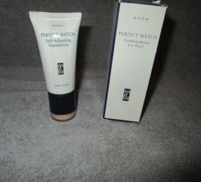 Avon Perfect Match Combo Foundation & Concealer Porcelain Beige Discontinued NOS - Image 1 of 4