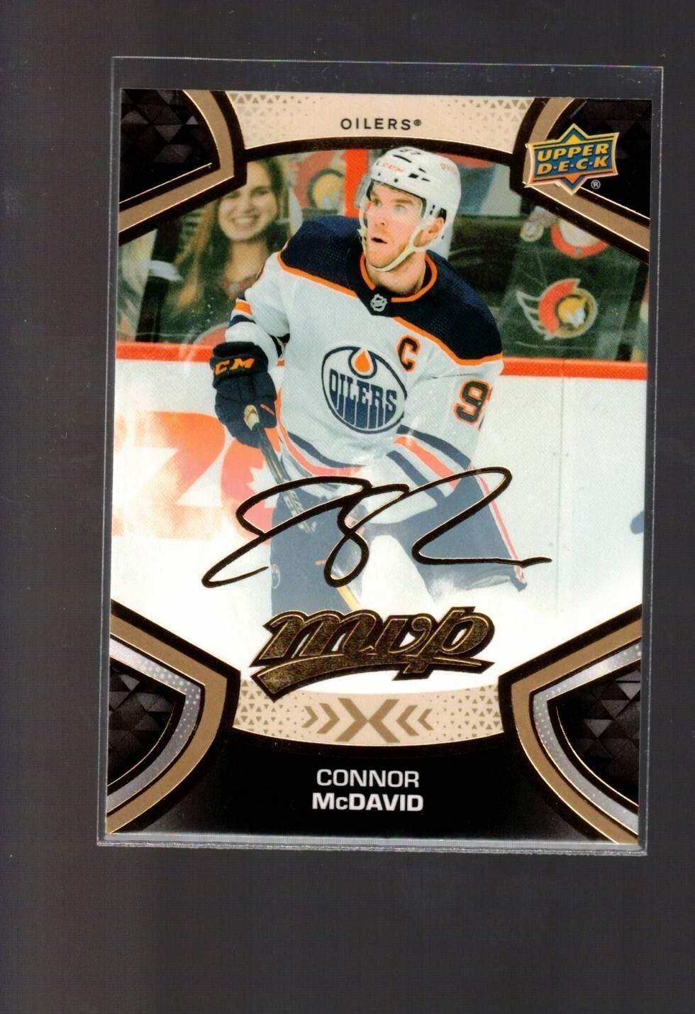 UPPER DECK MVP 21/22 CONNOR McDAVID  GOLD SCRIPT CARD # 220 EDMONTON OILERS