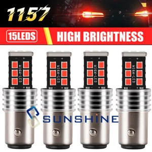 4X 1157LED Bombillas Para Luces Traseras Luz De Trasera De Freno Mantente Firme - Picture 1 of 17