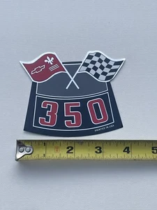 350 CROMO FILTRO DE AIRE CALCOMANÍA CHEVY TRUCK CAMARO CHEVELLE NOVA NUEVO Estilo Calcomanía - Imagen 1 de 1