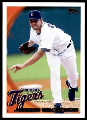 2010 TOPPS #277 JARROD WASHBURN DETROIT TIGERS - Image 1 of 2