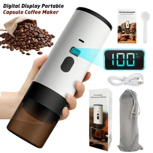 3-in-1 Portable Espresso Coffee Machine Wireless Electric Coffee Maker Capsule - Picture 1 of 11