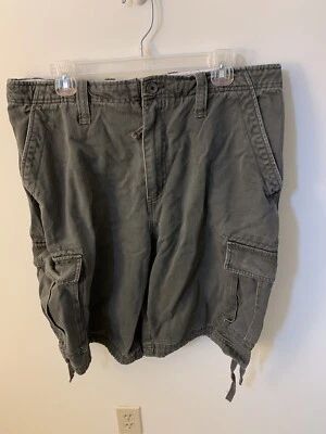 Pantalones Cortos Falls Creek Carga Para Hombre Talla 36 Marrón Oscuro 100% Algodón 11" Entrepierna De Colección Foto 1 de 4