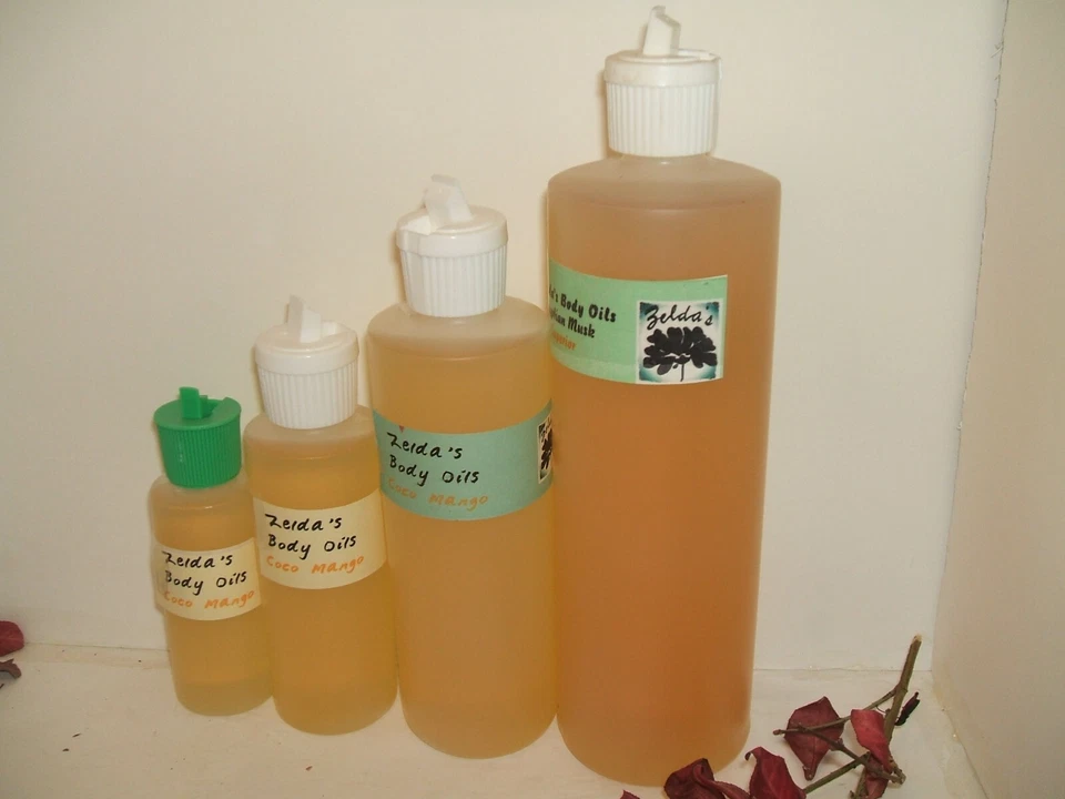 Óleo Corporal Coco Mango Zelda’s Atacado 2oz 4oz 8oz 16oz (4 tamanhos) Frete Grátis - Imagem 1 de 1