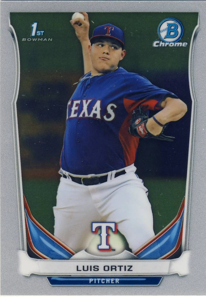 (60) 2014 Bowman Draft LUIS ORTIZ Rookie LOT ALL CHROME Rangers CDP26 - Image 1 of 1