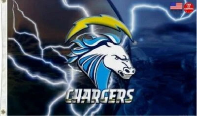 Los Angeles Chargers 3x5 Flag Man Cave Flags Large 3 x 5 Banner LA New USA - Image 1 of 4