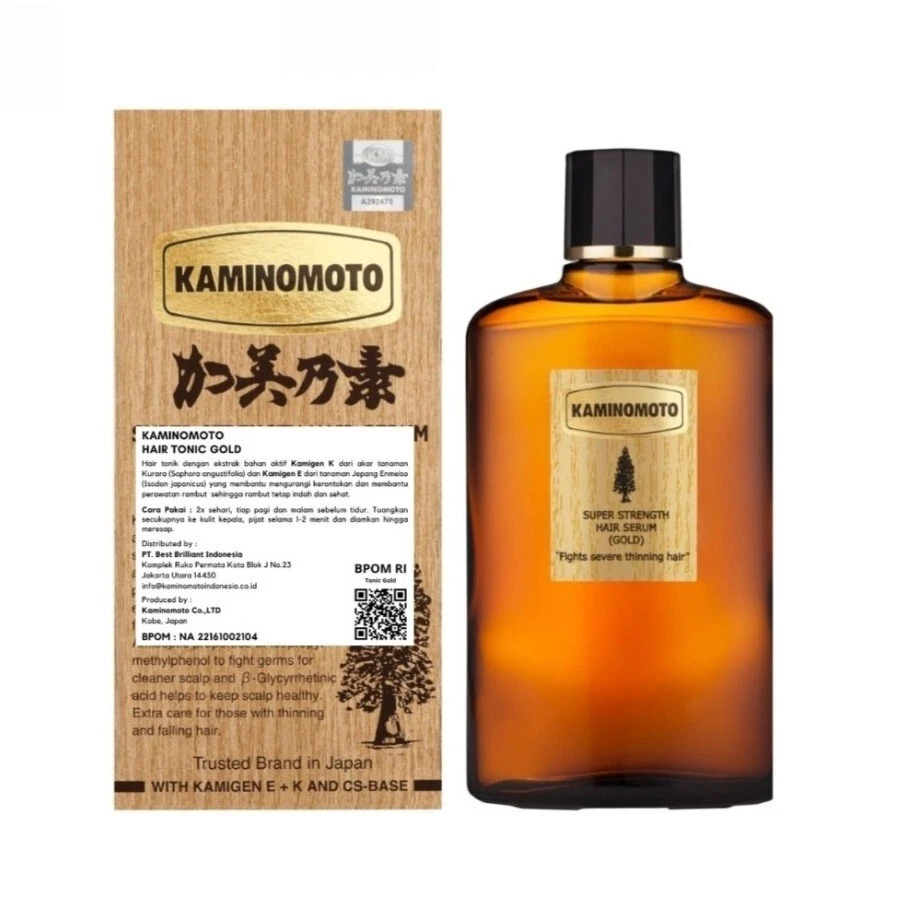Tónico capilar Kaminomoto dorado 150 ml/crecimiento capilar/detener la caída del cabello Foto 1 de 1