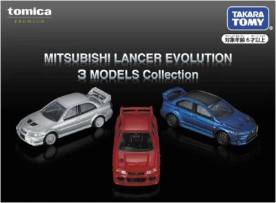 Takara Tomy Tomica Premium Mitsubishi LANCER EVOLUTION 3 MODELS Collection New — 第 1/4 张图片