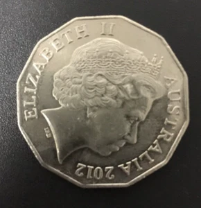 Circulated Australian 50c Fifty cent coin💰2012💰COAT OF ARMS - COA 💰Low Mint - Picture 1 of 2