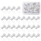 50pcs Crafts Slipcovers Twisted Tacks Upholstery Pin Flower Shaped Bed Skirt