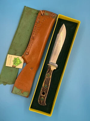 **NEW** Puma 6378 Outdoor Knife With Stag Handles - Image 1 of 4