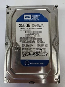 Western Digital 3.5" 250GB SATA Hard Drive, WD2500AAKS - Picture 1 of 3