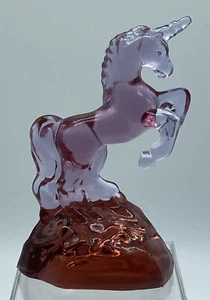 Vintage Fenton Glass Pink Unicorn - Dusty Rose - Picture 1 of 9