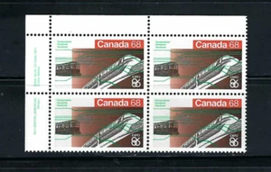 Canada #1093, 68c Expo 86 - Transportation -- Plate Block Upper Left - MNH - Bild 1 von 1