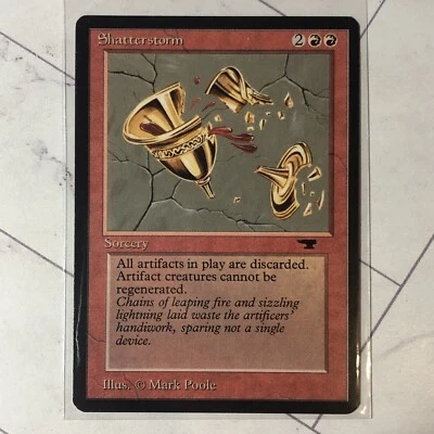 Mtg Shatterstorm Antiquities NM Red Rare MAGIC THE GATHERING - Image 1 of 2