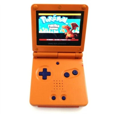 Nintendo Game Boy Advance SP System GBA SP IPS LCD Backlight Naruto Orange - Image 1 of 3