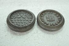 2 Pc Vintage Iron Handcrafted Gwalior & Ajmer State Mercantile Measuring Weight