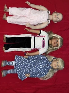 (3) My Twinn Dolls 23” Dolls With Clothes - Picture 1 of 16