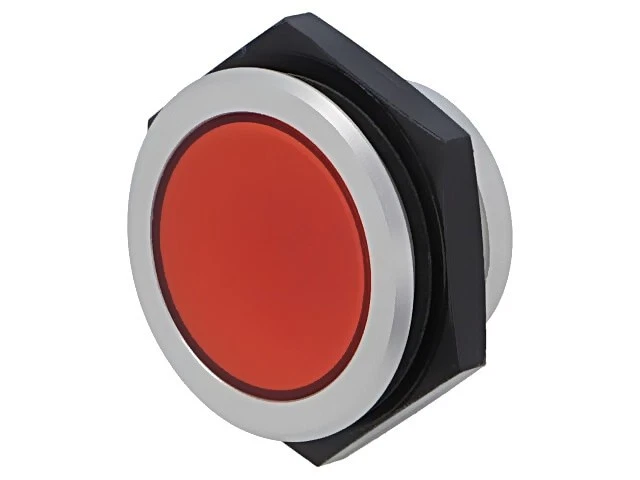 SMFL30024 Indicator light: LED flat red 24VDC 24VAC Ø30mm IP67 SIGNAL-CONSTRUCT - Image 1 of 1